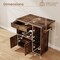 Kitchen Drop Leaf Island Cart with Power Outlets and Wine Rack Storage Shelves Locking Wheels